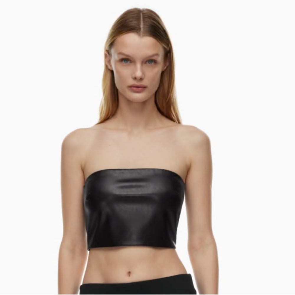 Ten by babaton top pleather NWT